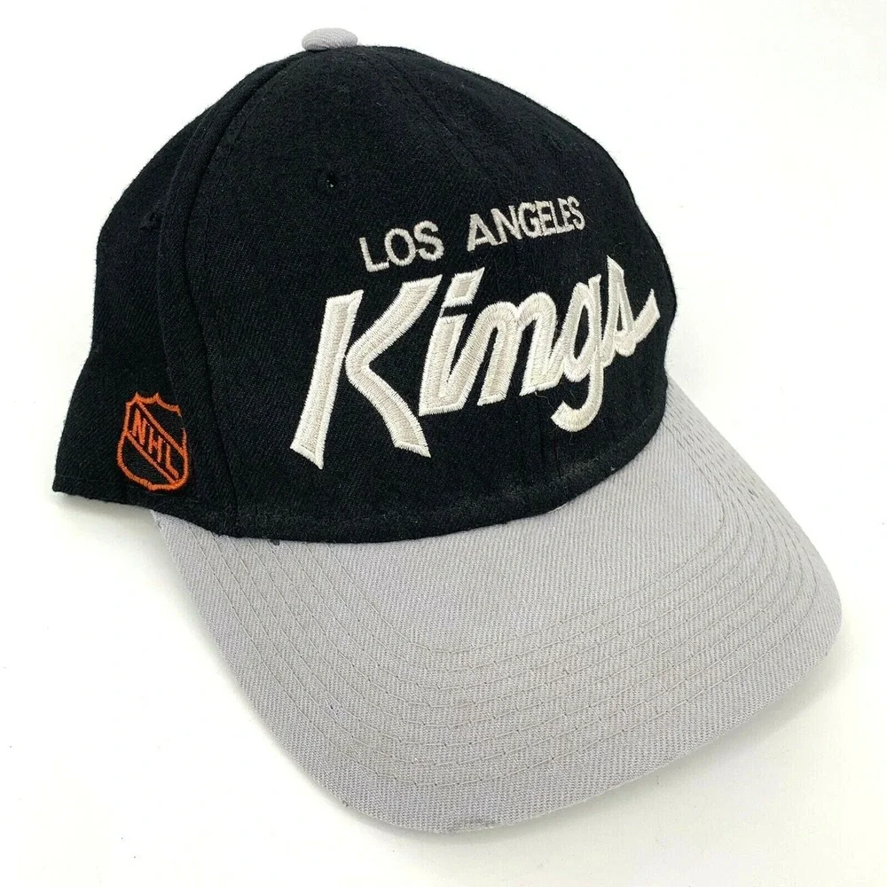 Vintage Los‎ Angeles Kings Script Sports Specialties Hat sz 6 7/8 nwa wool NHL